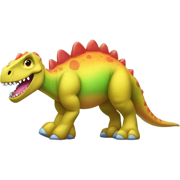 Dinosaur with crocs emoji