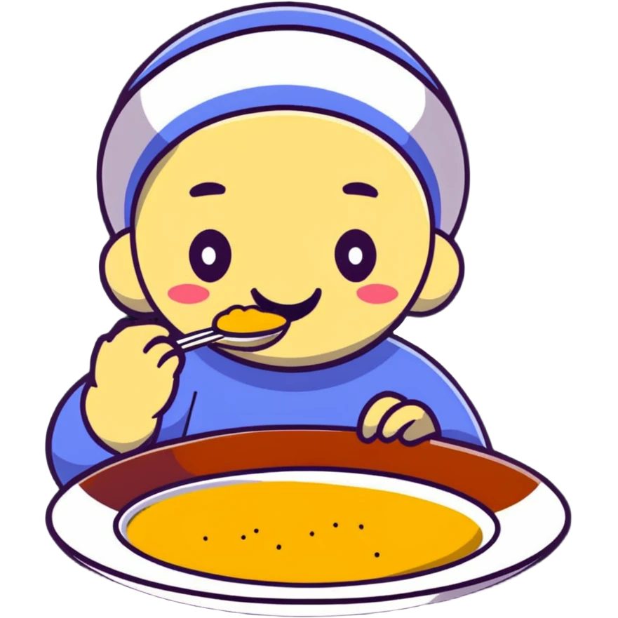 Moldovan patriot eating mamaliga cornmeal dish emoji