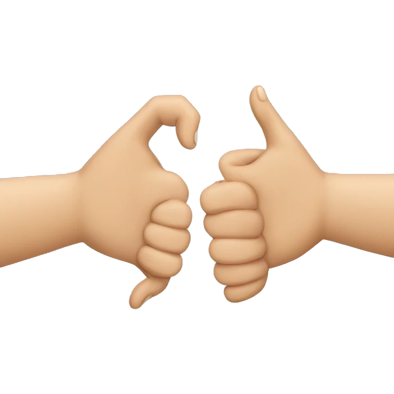 Besties doing heart with hands by the index finger and the thumb  emoji