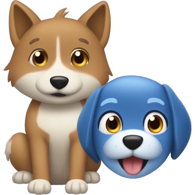 Bluey and bingo  emoji