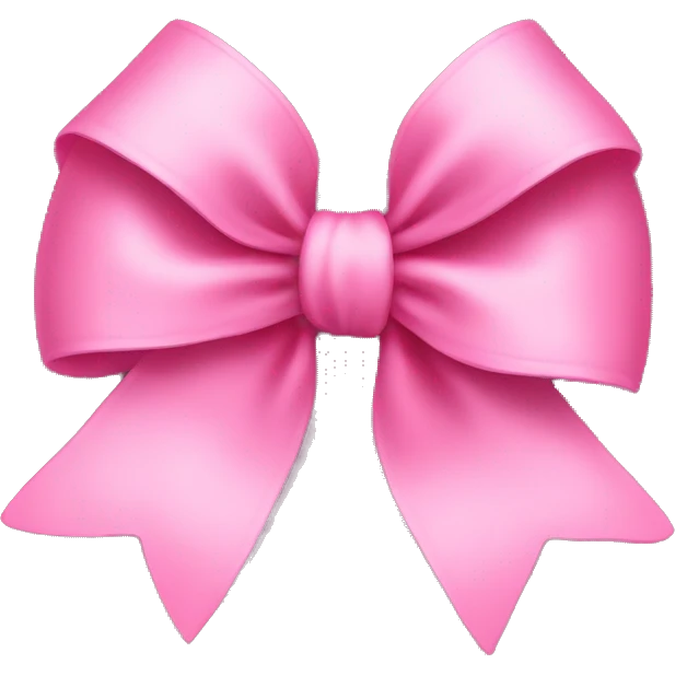 A pink bow  emoji