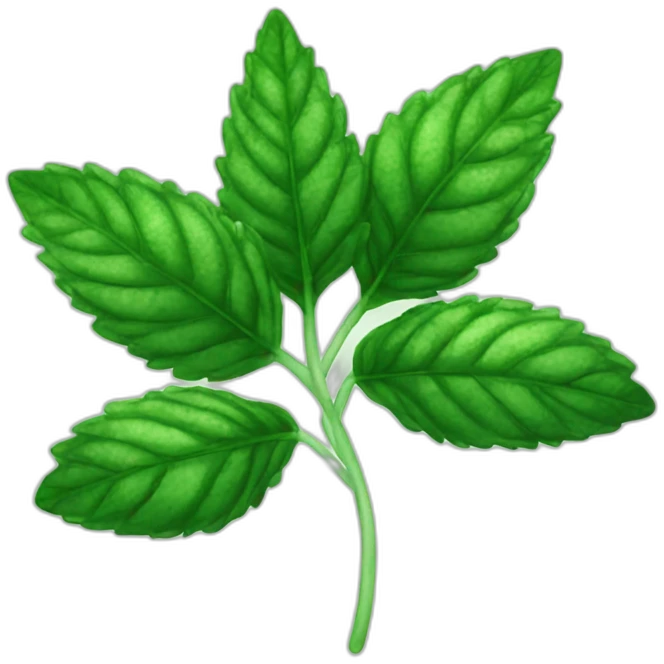 peppermint leaves emoji