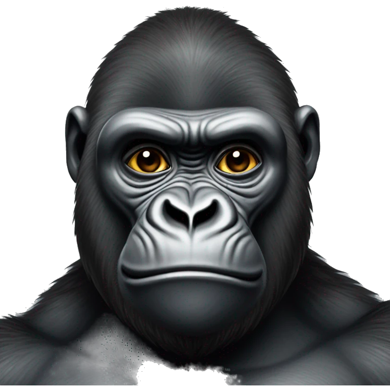 Naurava gorilla emoji