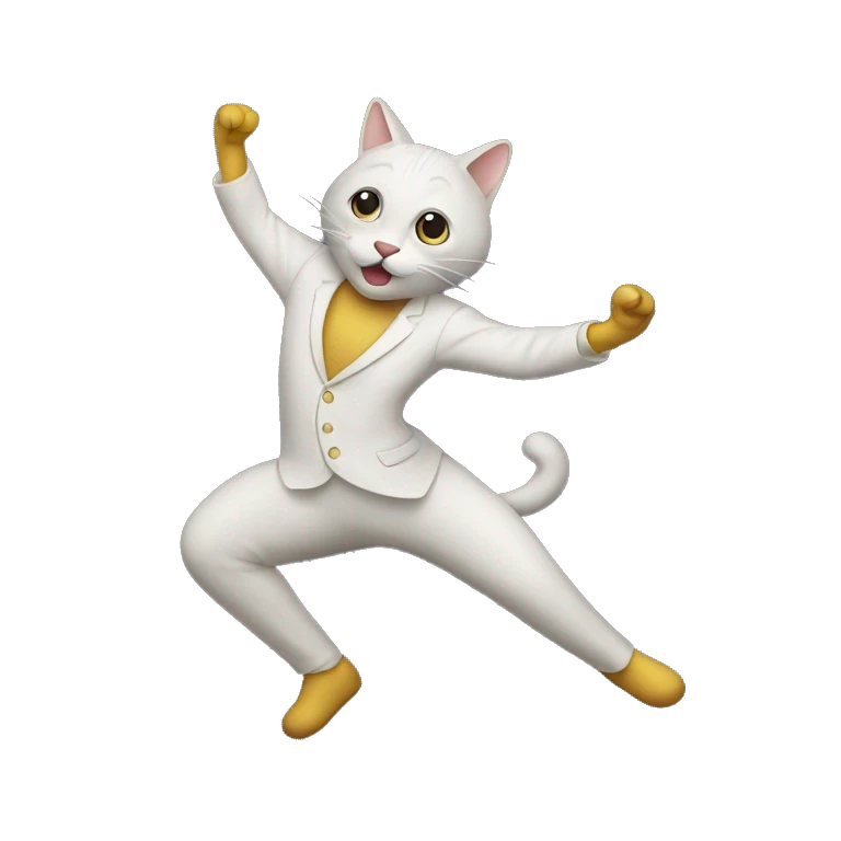 Chat qui danse  emoji