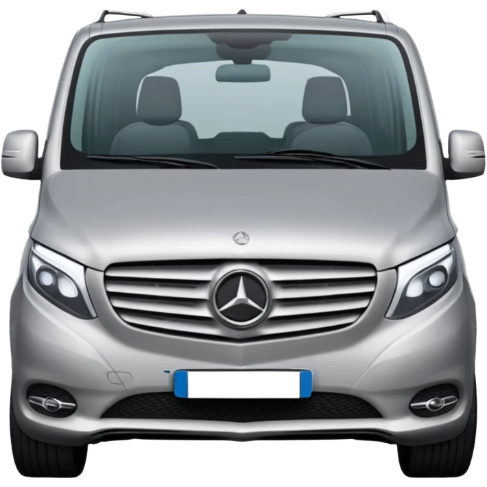 front view of Mercedes V-Class van emoji