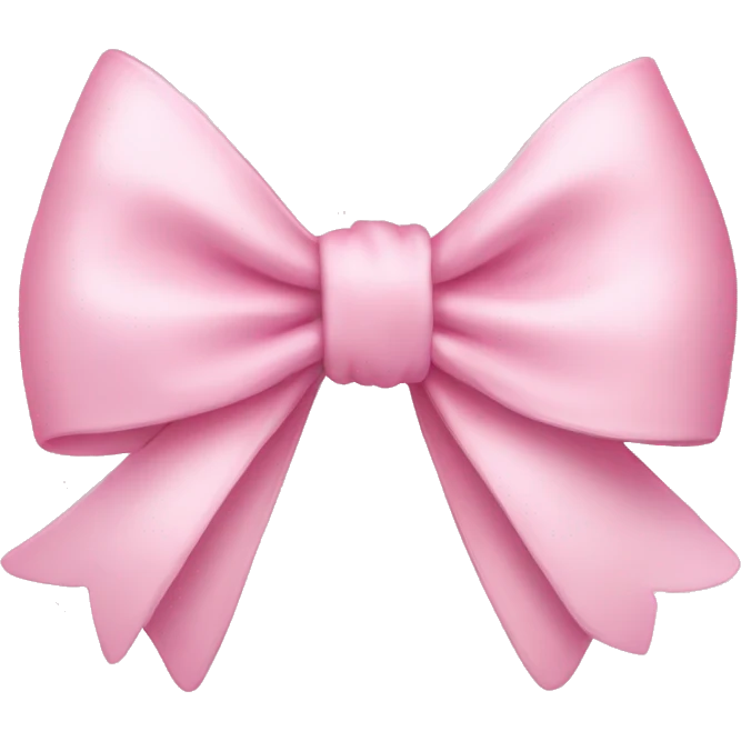Light pink bow emoji