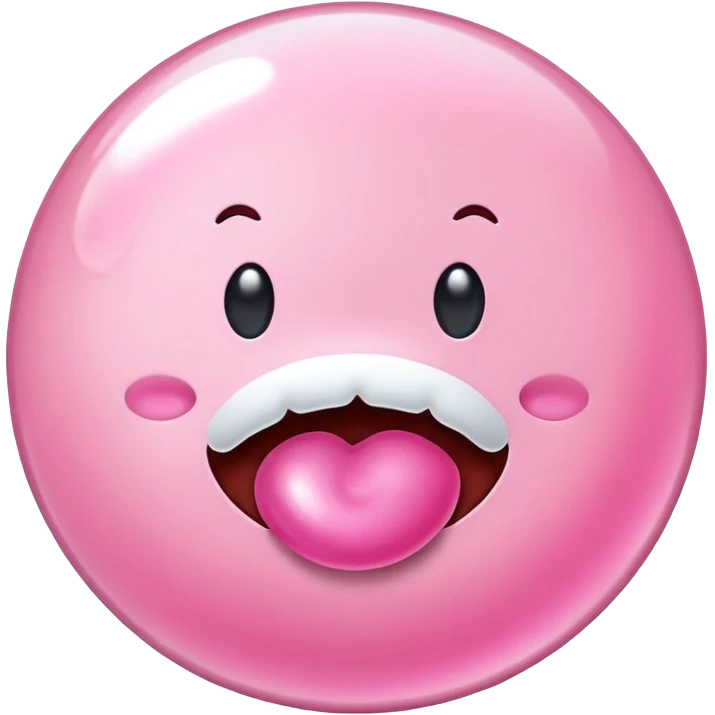 Bubble gum emoji