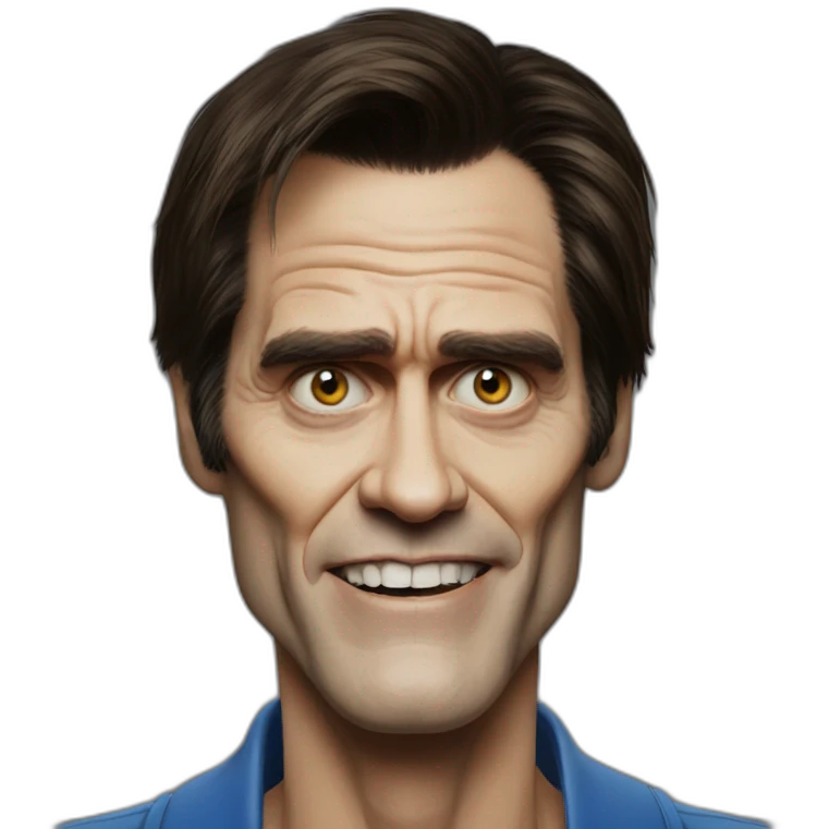 Jim Carrey-rubio-ojos azules -zombie emoji
