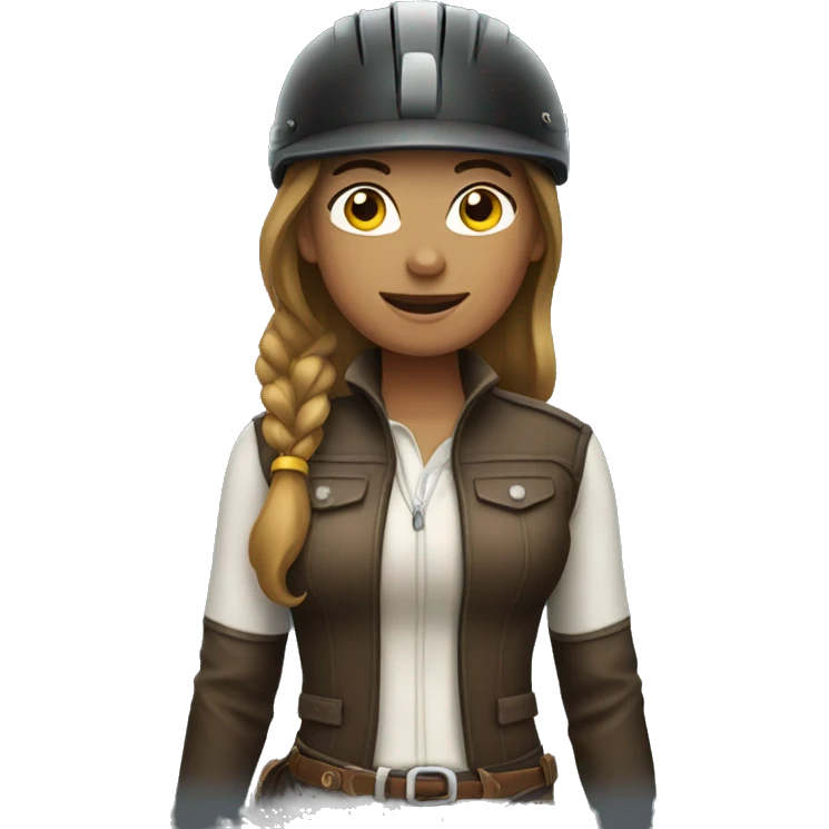 woman wearing horse riding gear emoji