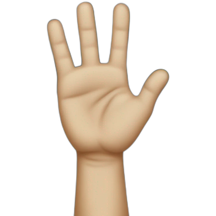 hand on street emoji