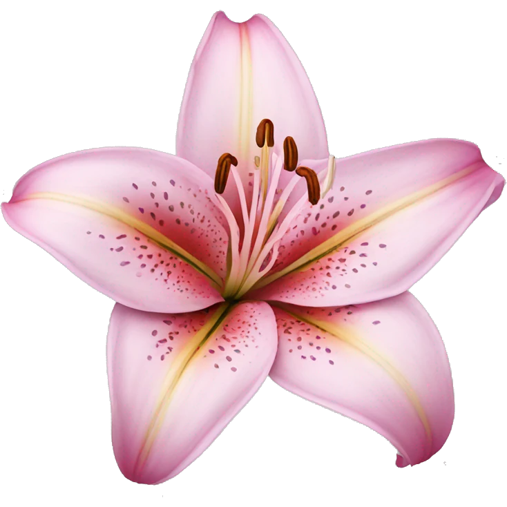 pink lily  flower  emoji