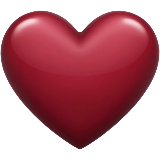 Maroon heart emoji