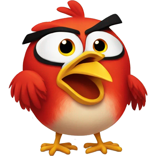 Angry bird  emoji