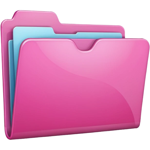 mix pink forward facing folder emoji