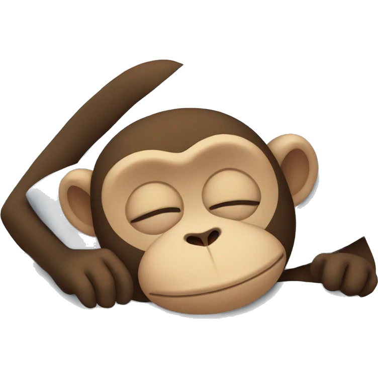 sleeping monkey emoji