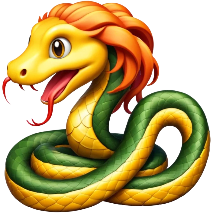 hippy-headed snake  emoji