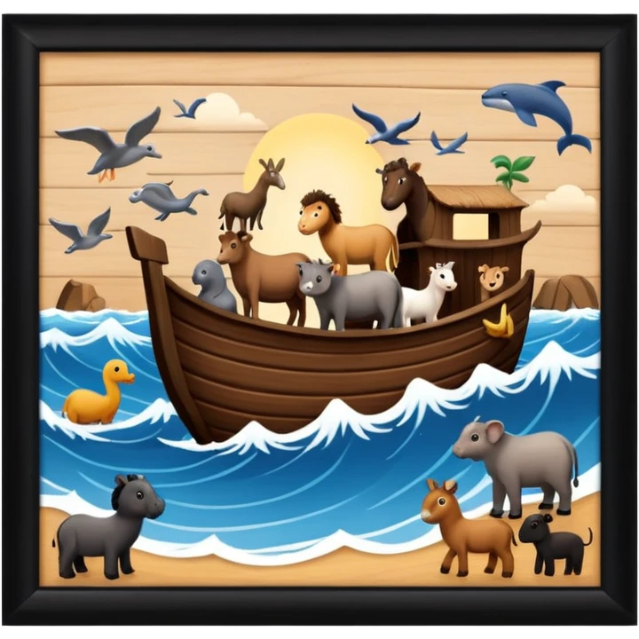animaux dans arche de noe emoji