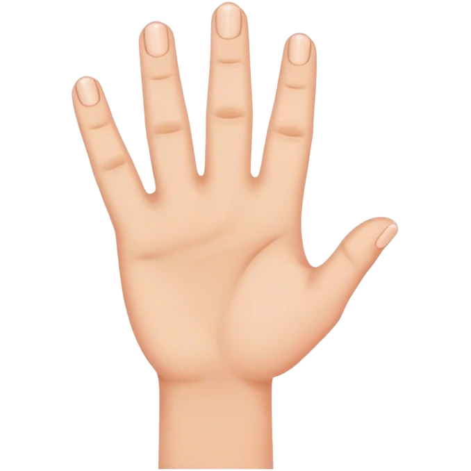 holding hands with fingers emoji