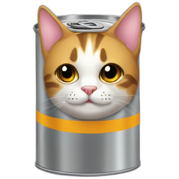 Cat in a can emoji