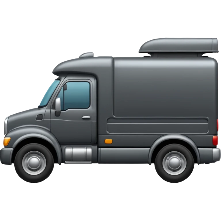 quiero un emoji de un camion en tonos grises emoji