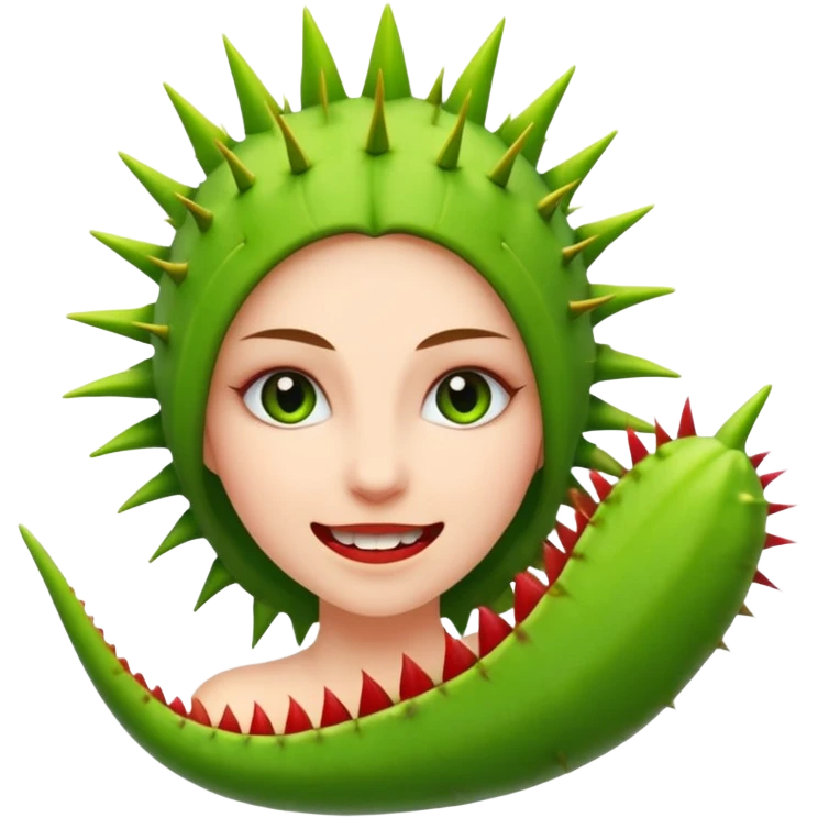 Mujer planta carnivora emoji