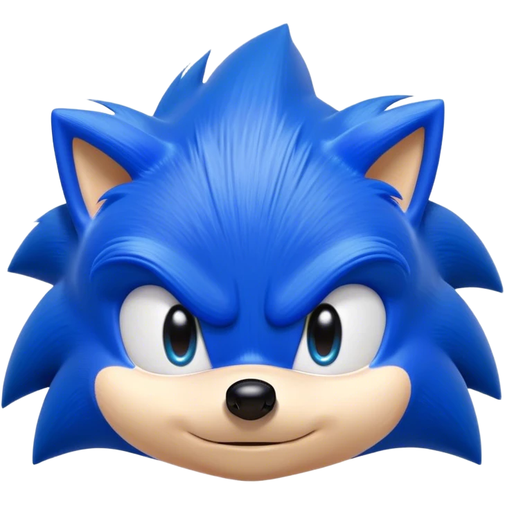 sonic the hedgehog with a one eyes closes emoji