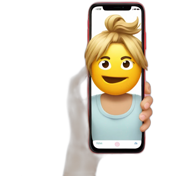 tiktok on phone emoji