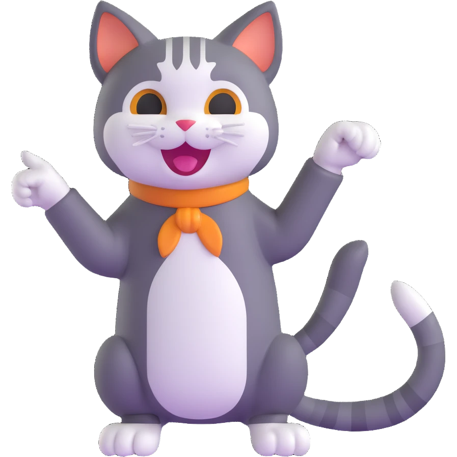 cat pointing and laughing at you emoji