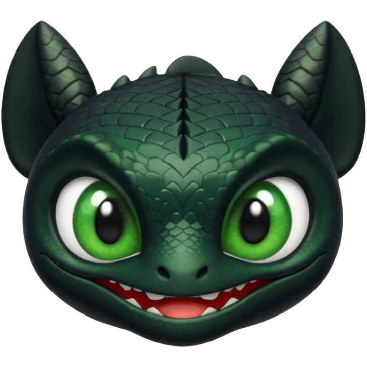 Toothless face only from how to train your Dragon emoji
