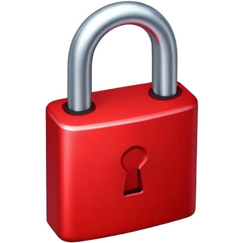 red Lock emoji