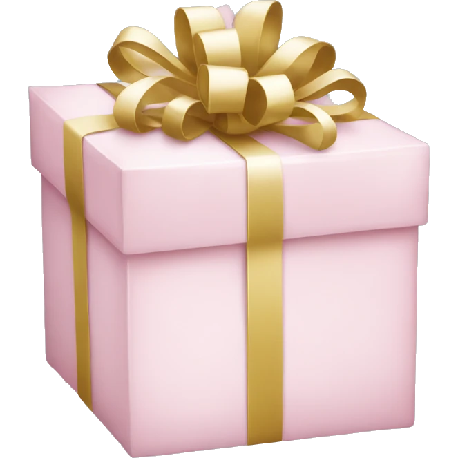 Light pink Christmas gifts under a white Christmas tree  emoji