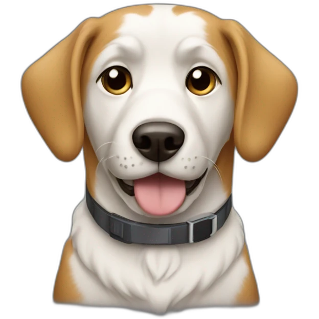 dog with computer emoji