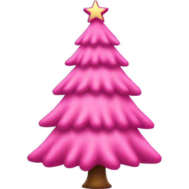 pink christmas tree emoji