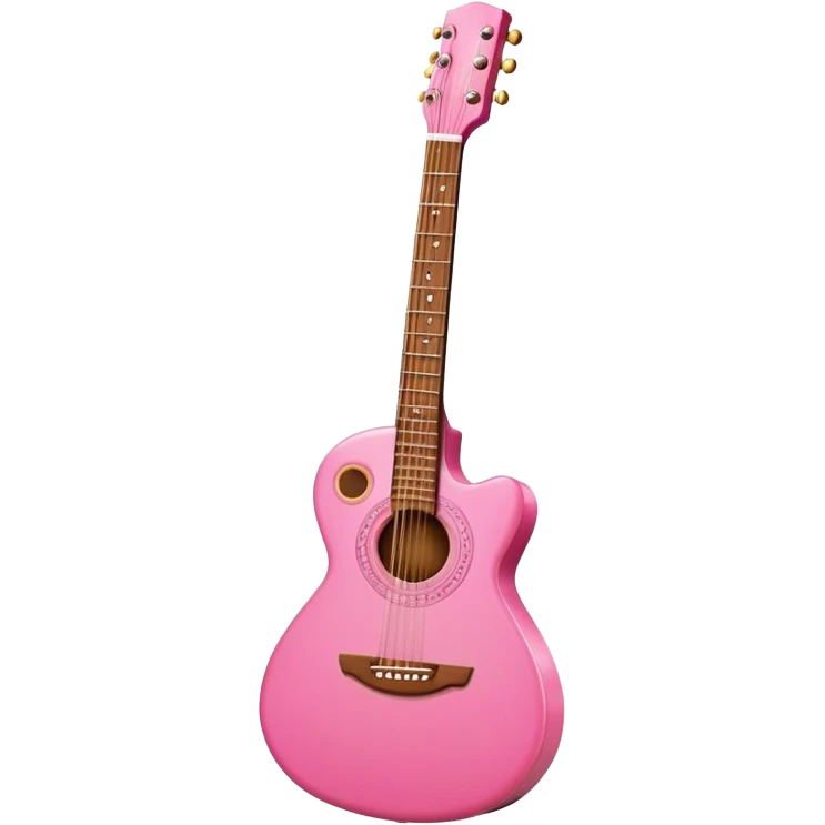 Pink guitar emoji