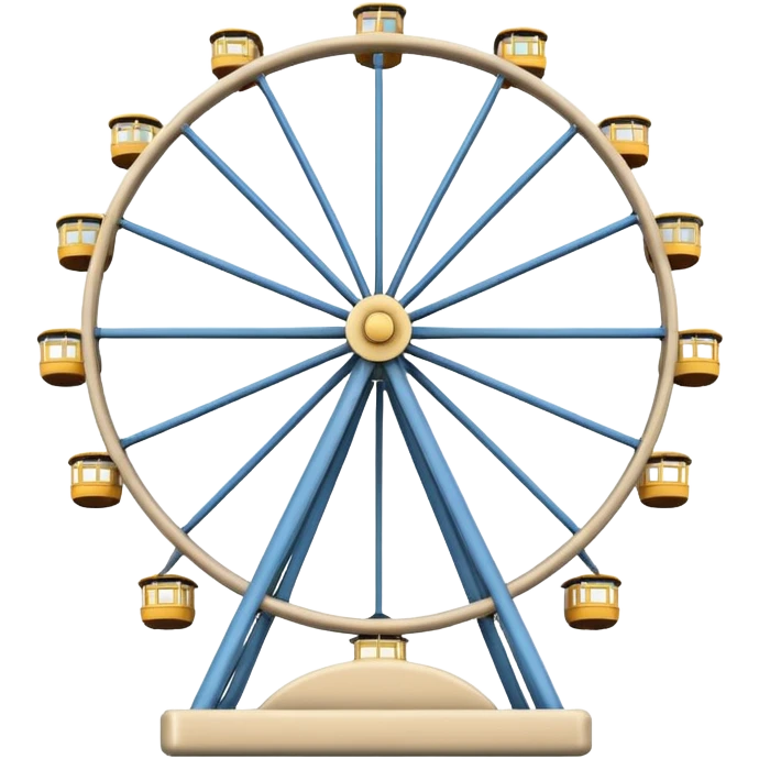 Beige Ferris wheel  emoji