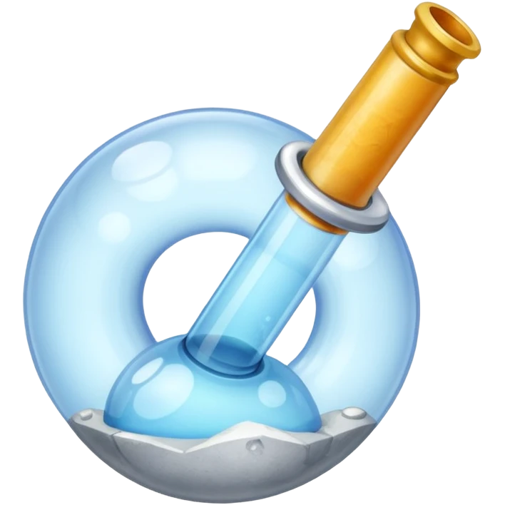 Bubble pipe made of quartz emoji