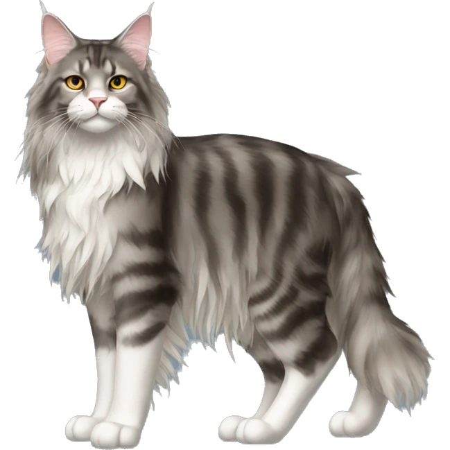 Maine Coon Cat Breed Full Body emoji