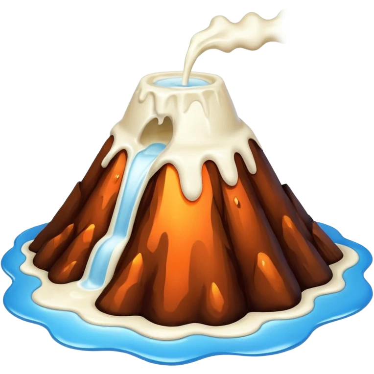 🥛 🌋 emoji