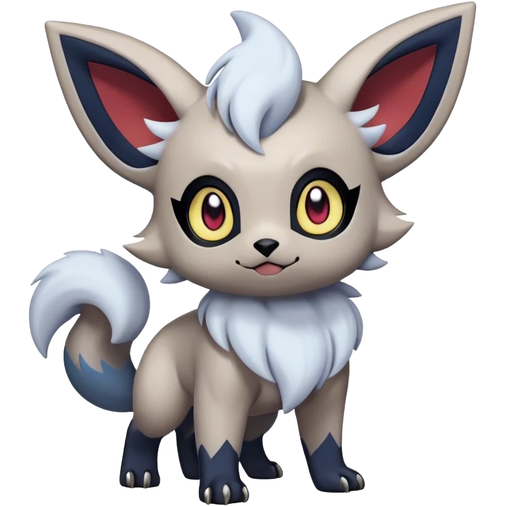 Cute Kawaii Absol-Zorua-Umbreon-Pokemon Full Body  emoji