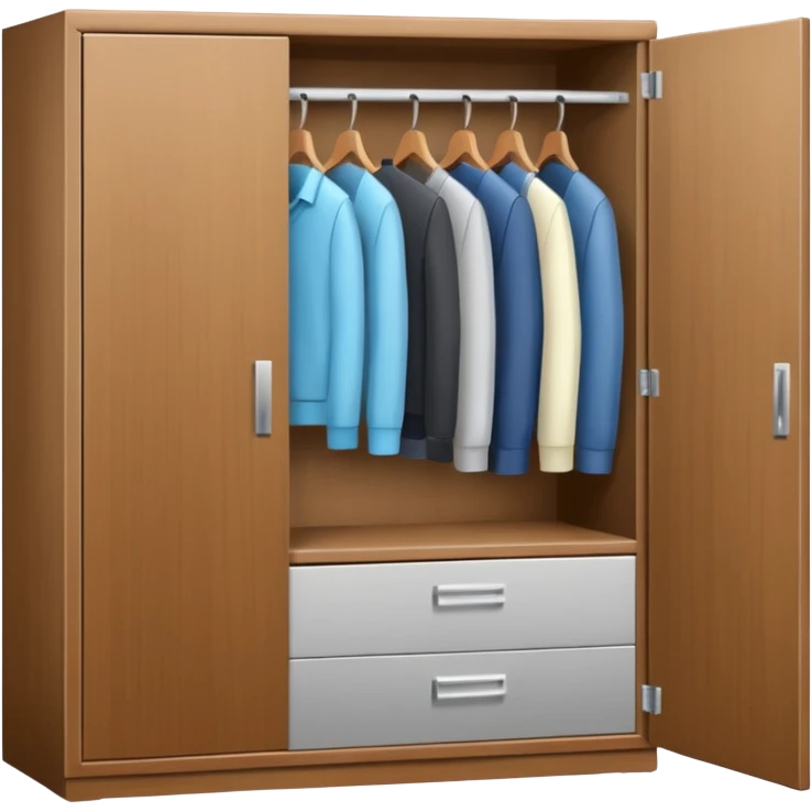 wardrobe modern closed emoji