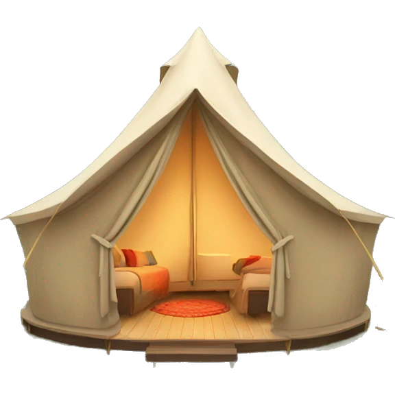 Glamping tent emoji