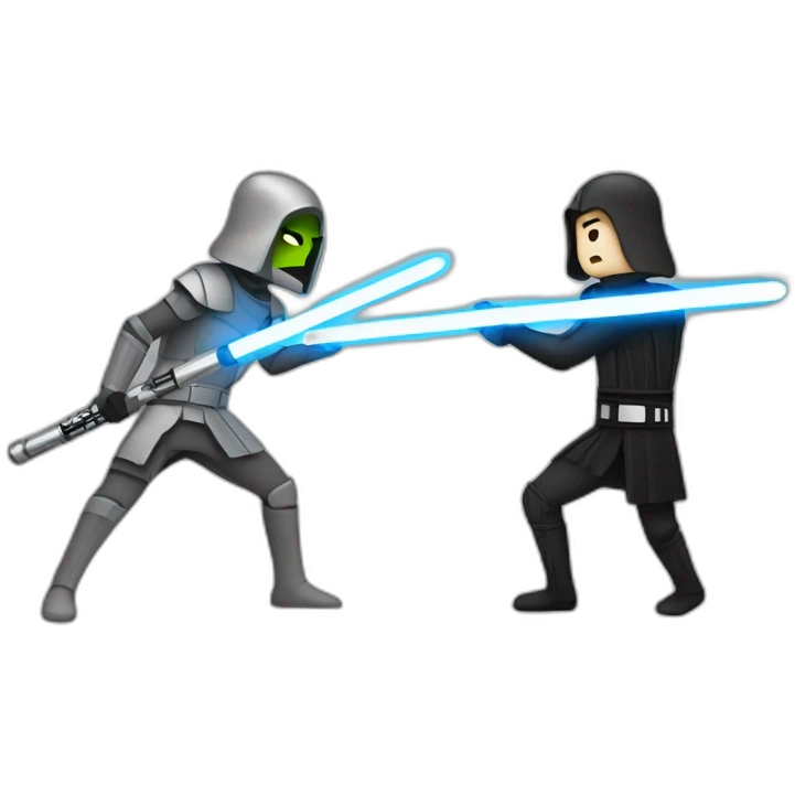 lightsabers clash emoji