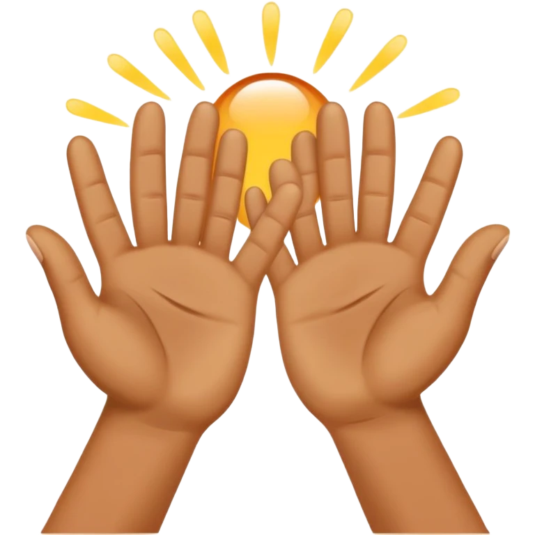 Clapping hands in celebration emoji