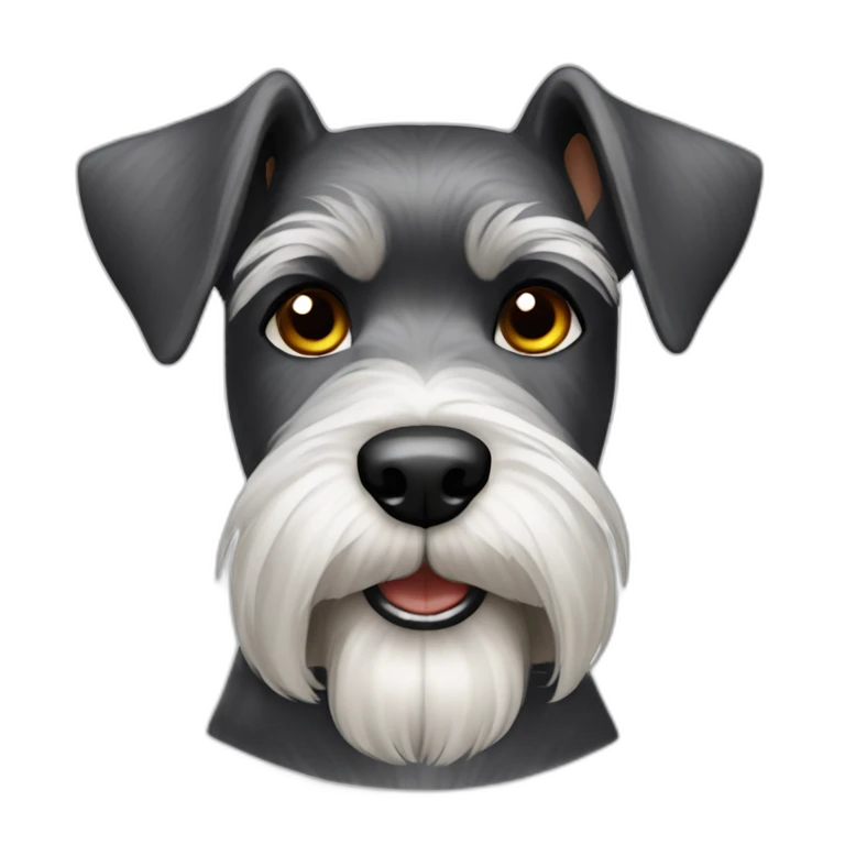 Schnauzer dog emoji