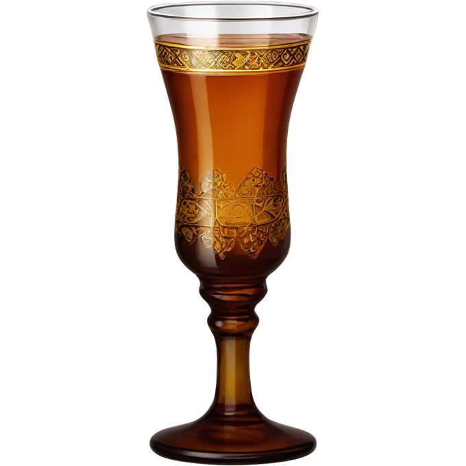 Turkish type tea glass emoji