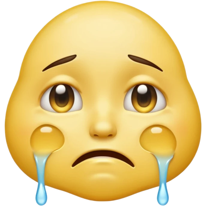 Giant ass emoji Head crying emoji