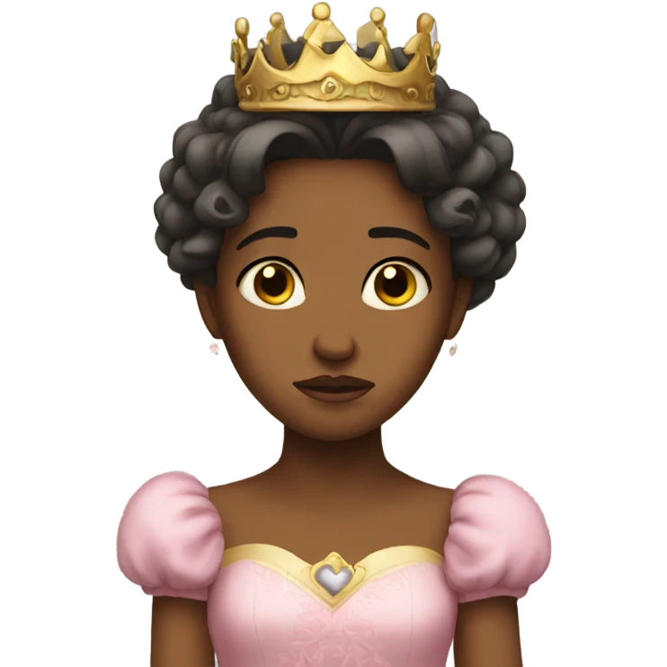 Sad princess  emoji