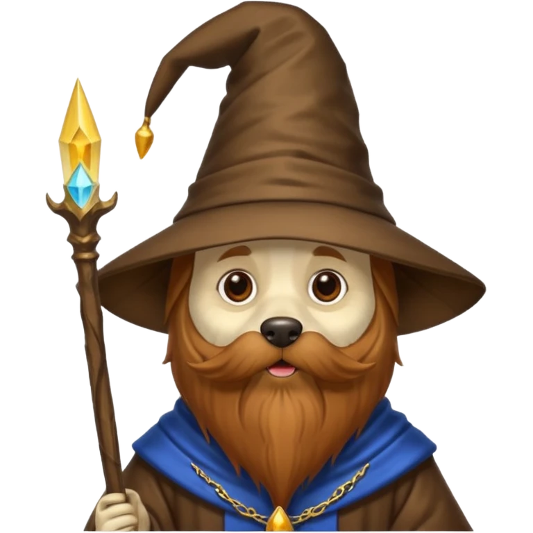 Dog wizard emoji