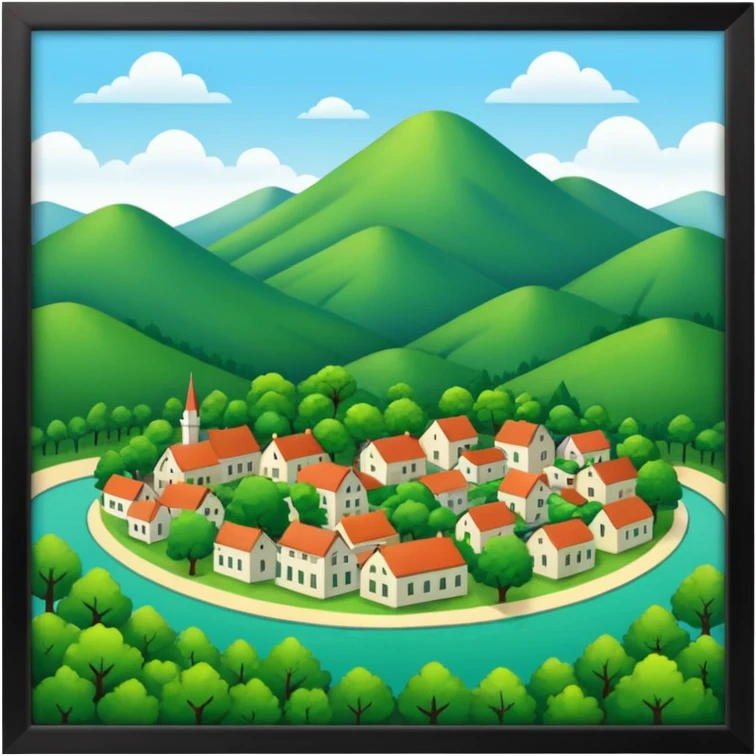 In our hometown, there’s plenty of trees emoji