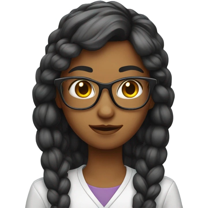 Nerd girl emoji